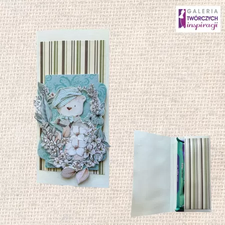 Opakowanie na czekoladę „Miś” - 8,5 na 17 cm